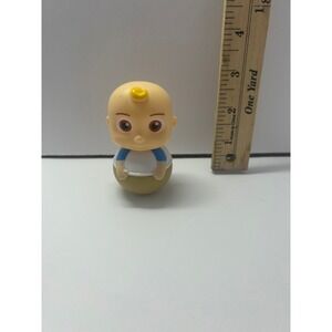 Cocomelon JJ Roly Poly Wobble Toy Figure White Blue Shirt 3 Inch 1462SK01
